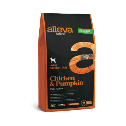 ALLEVA Natural Poulet & Potiron pour chien Adulte de taille moyenne