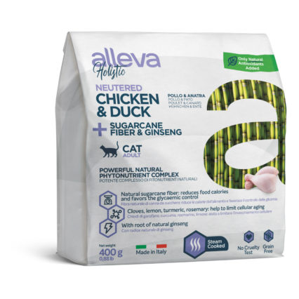 ALLEVA Holistic au poulet et canard pour chat Stérilisé ou d'intérieur