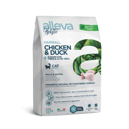 ALLEVA Holistic Hairball Poulet et Canard pour chat adulte